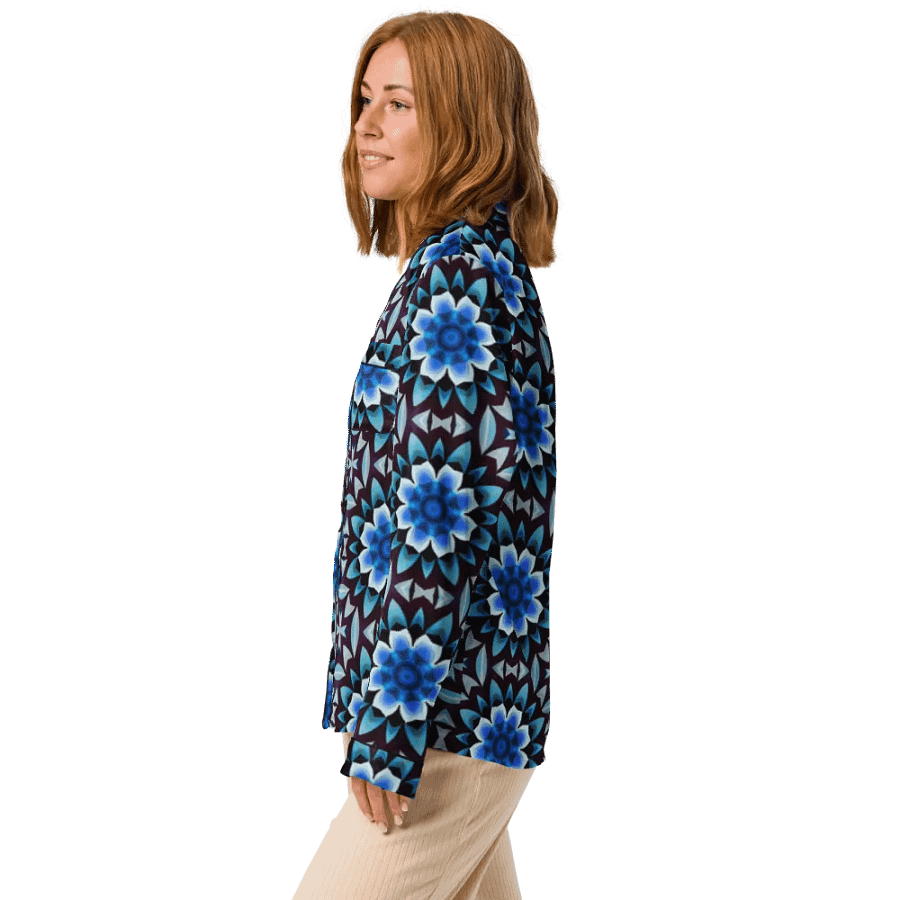 Chic Comfort: Silky Long Sleeve Pyjama Top product image (4)