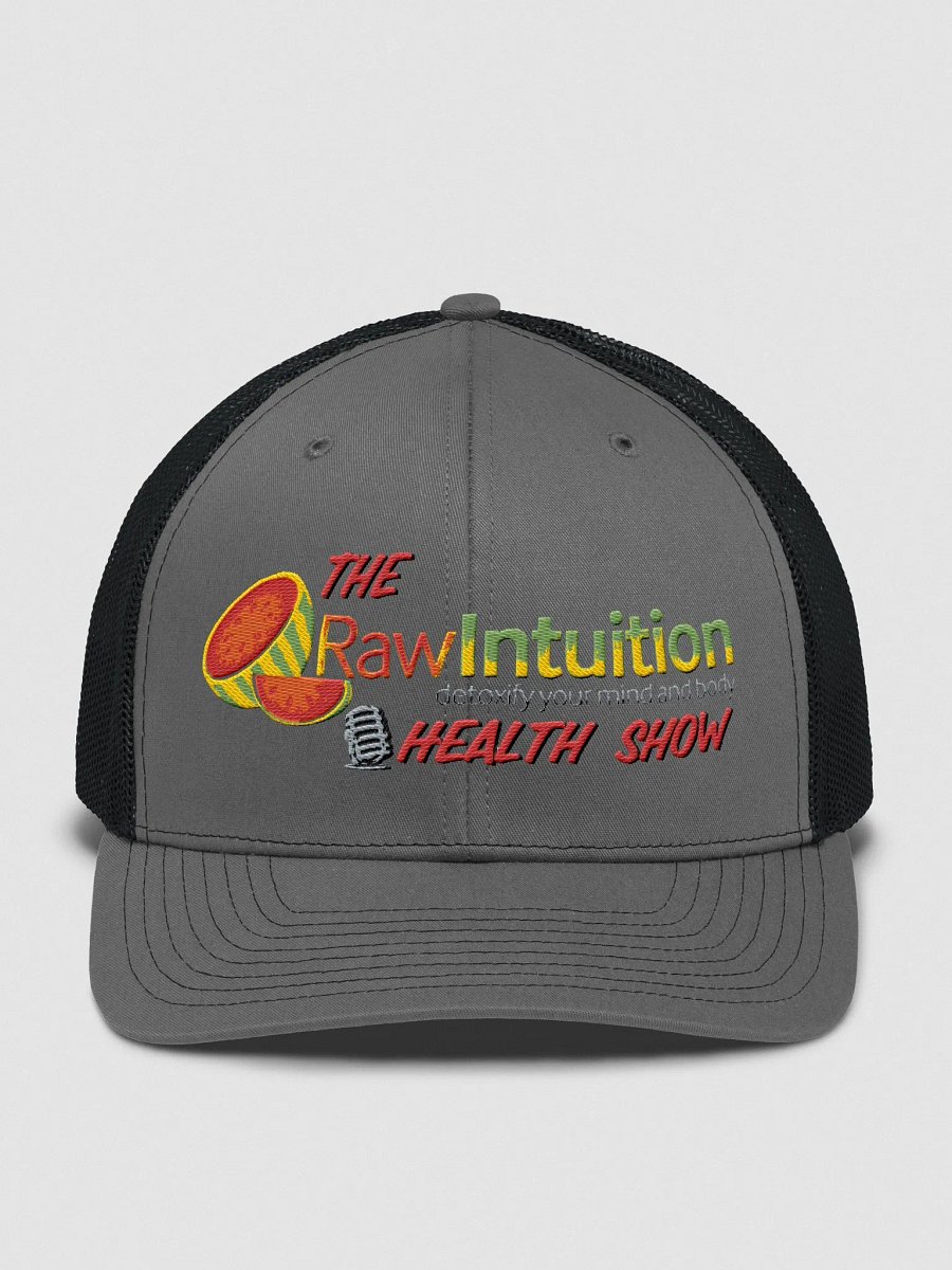 Raw Intuition Snapback: Fruit-Themed Logo Design product image (1)