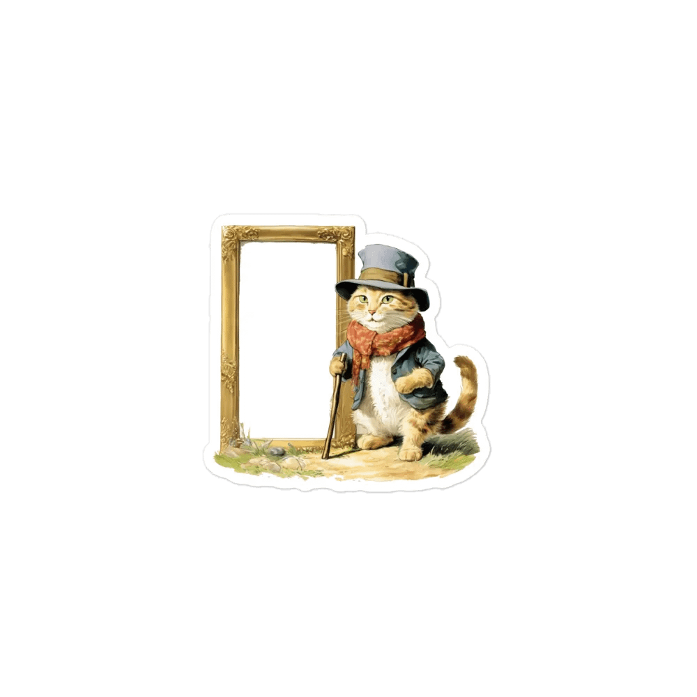 cat and picture frame little note fridge magnet product image (1)