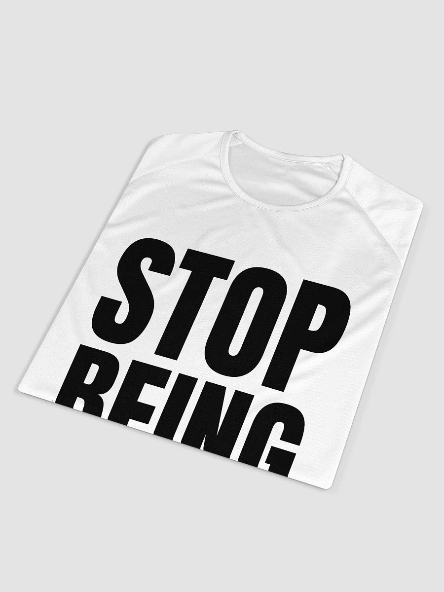 STOP BEING DESPERATE Unisex Sports Jersey product image (5)