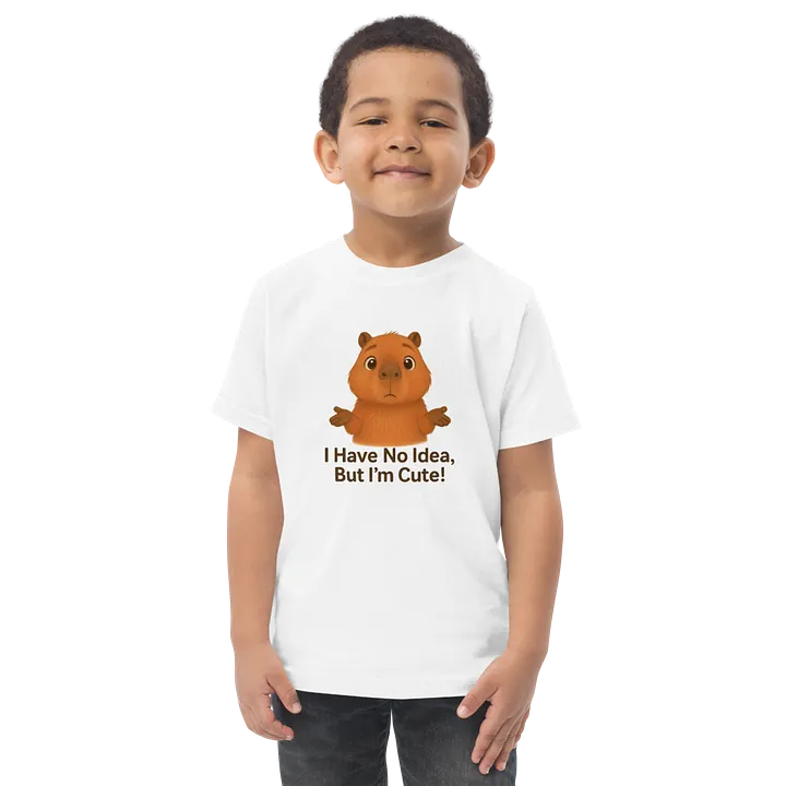 Cute Capybara Toddler Jersey T-Shirt product image (1)