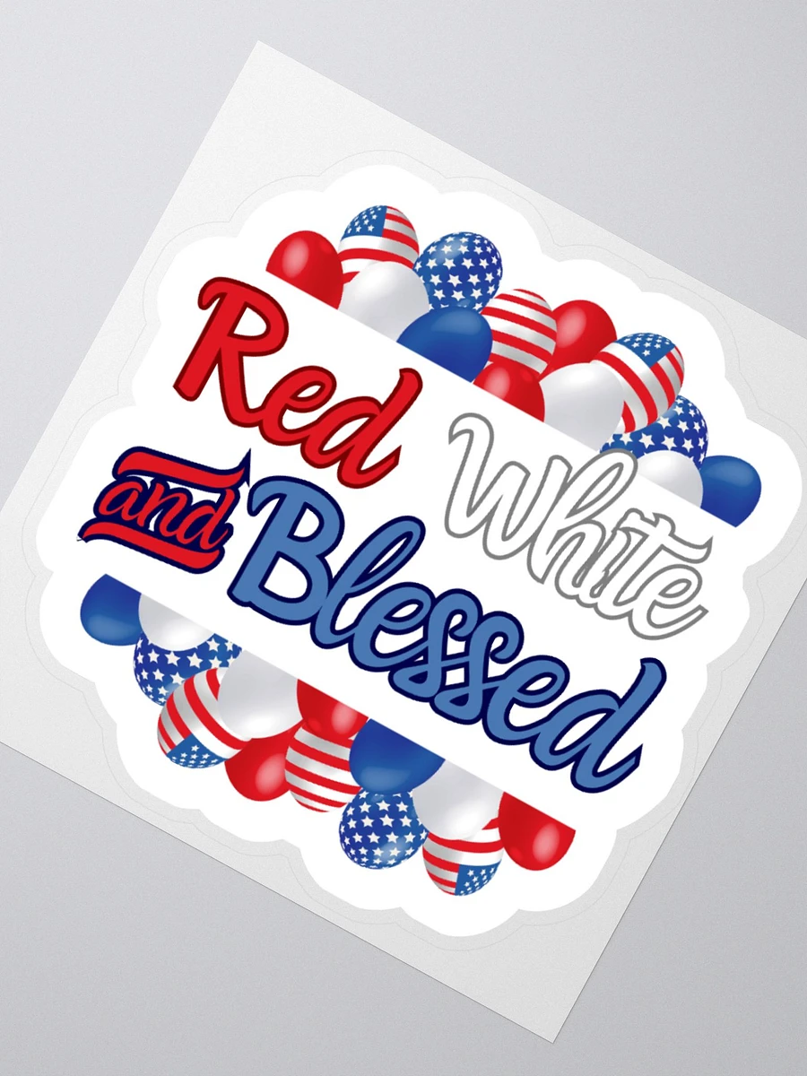 Red, White And Blessed Sticker product image (1)