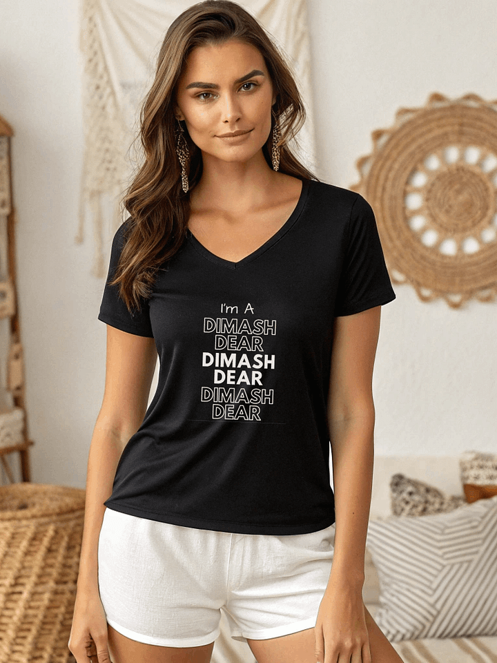 Singer From Kazakhstan Bella Canvas Unisex V-Neck product image (10)