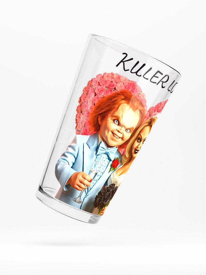 Chucky & Tiffany Killer Love Pint Glass product image (1)