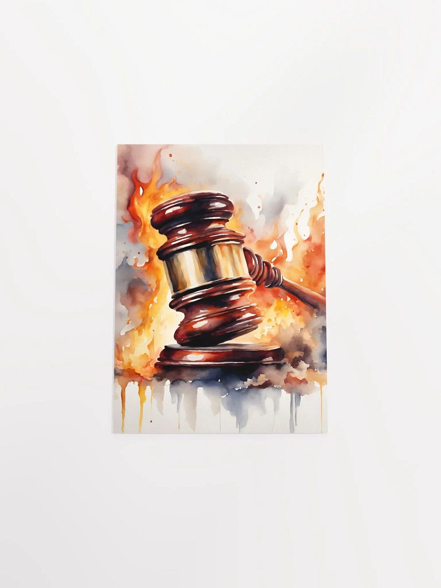 Flaming Gavel Poster product image (4)