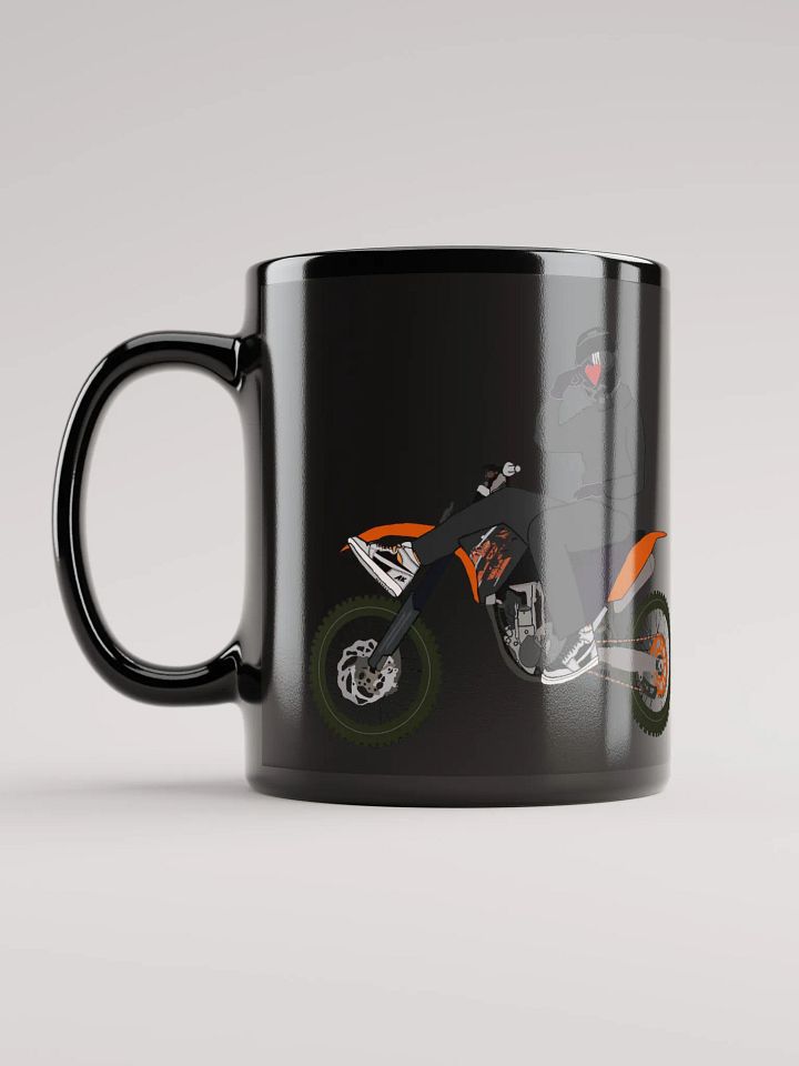 Heart-hand on Bike Black Mug product image (2)