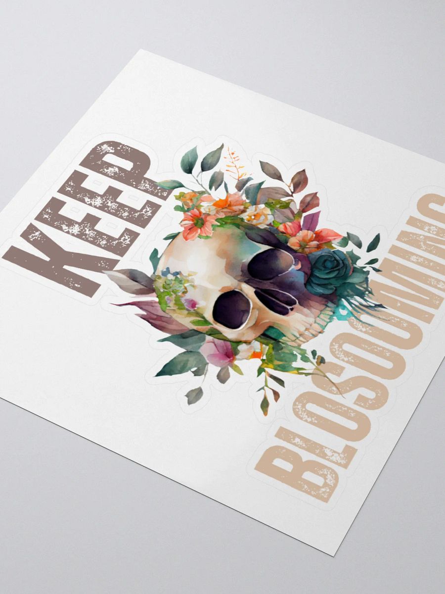 Keep Blooming Skull Sticker product image (3)