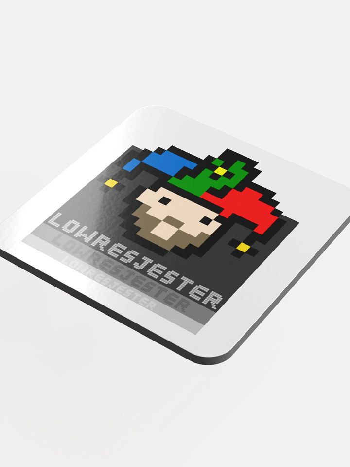 Pixelated Jester Cork Coaster product image (1)