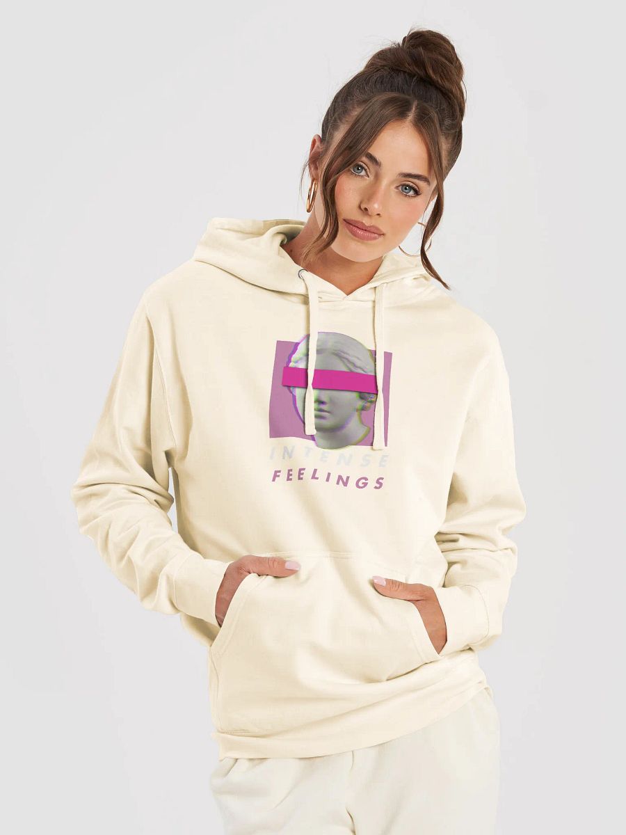 Glitchy Marble Bust Midweight Hoodie product image (5)