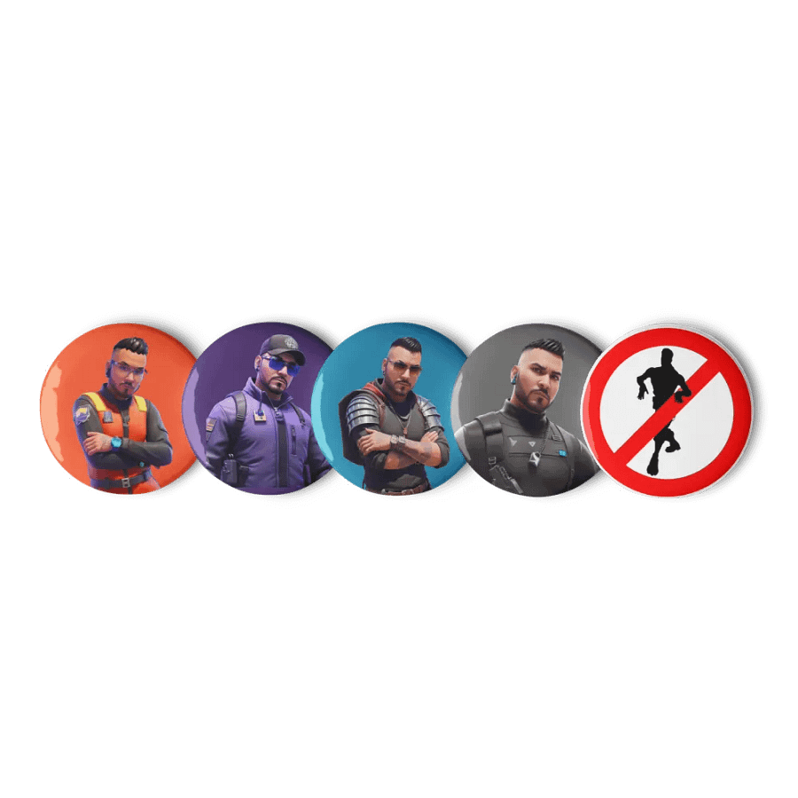 Fortnite Skin Pin Button Set (5-Piece) product image (6)