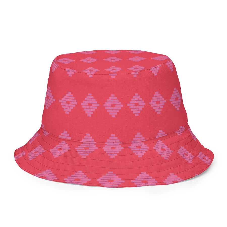 Anacostia Community Museum Reversible Bucket Hat (Red/Pink) Image 3