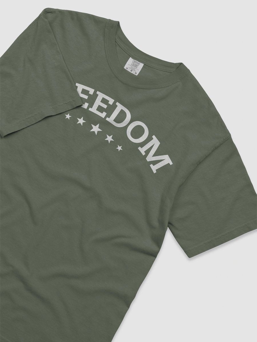 Freedom Typography Unisex Garment-Dyed T-shirt product image (136)