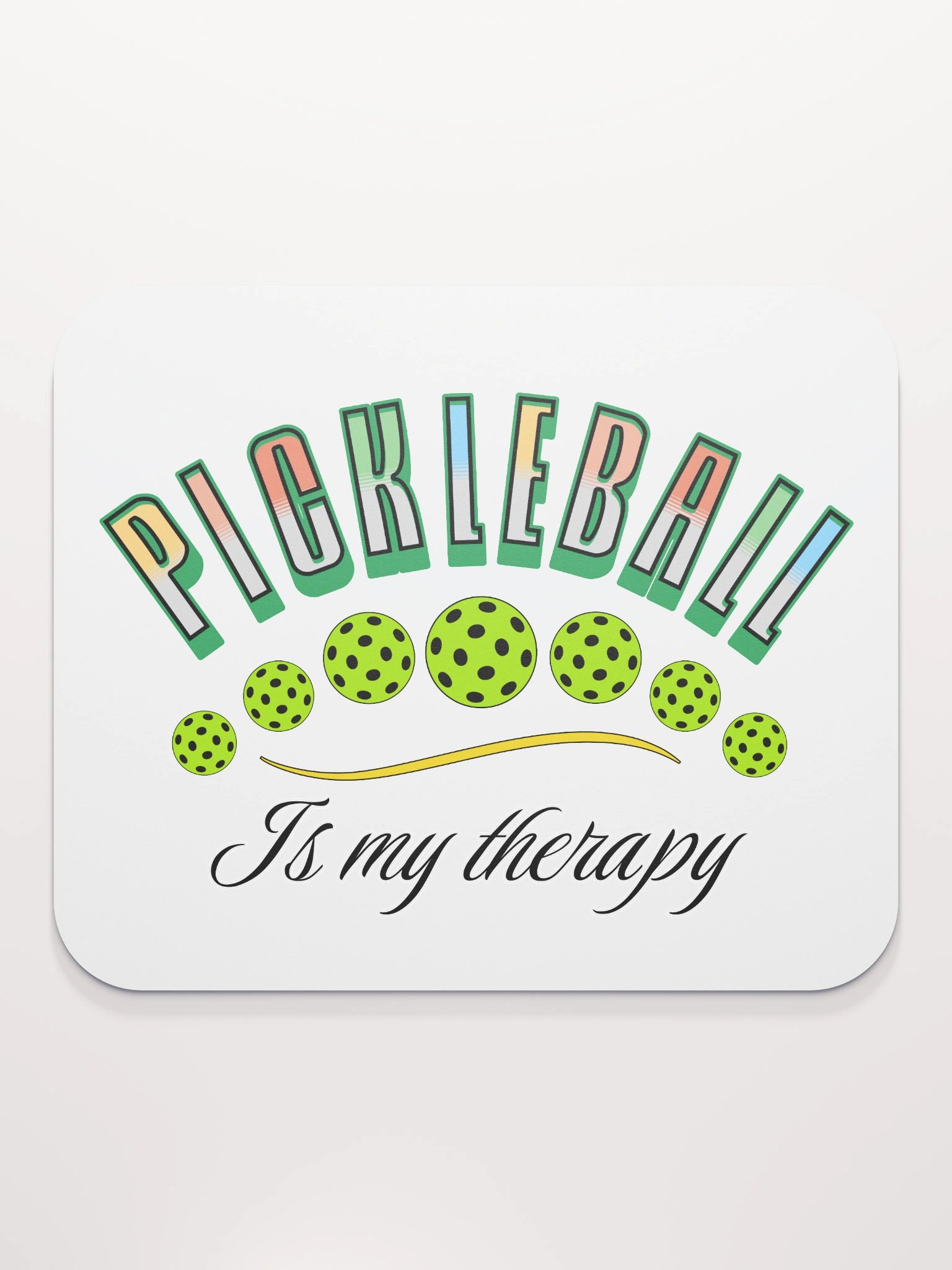 Pickleball Is My Therapy Mouse Pad product image (2)
