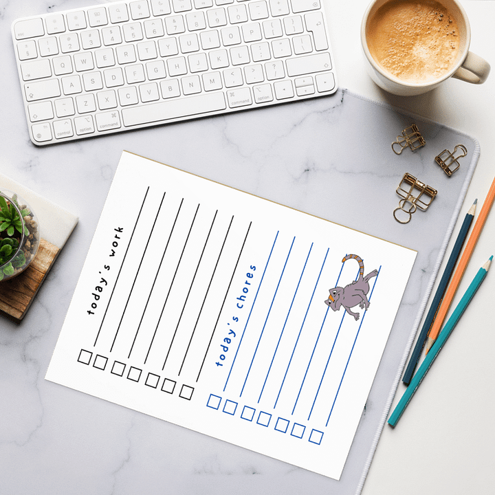 Bearded Dragon Chore Checklist Notepad product image (1)