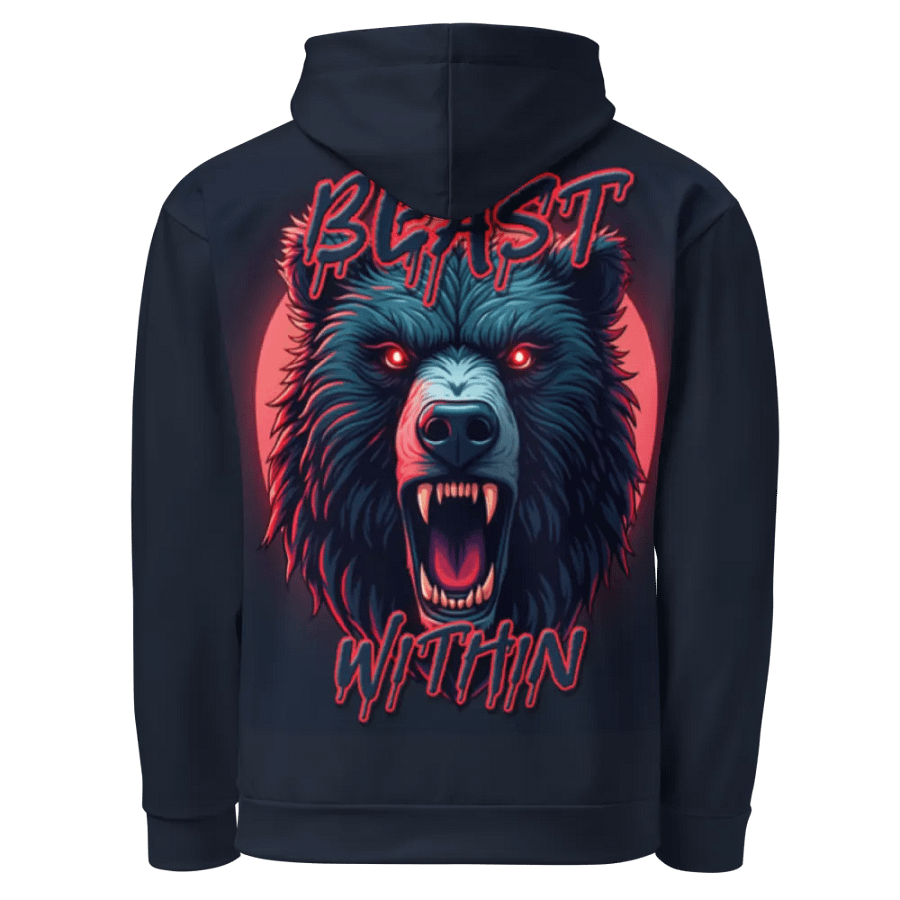 Novelty Bear Beast Within Hoodie AOP (All Over Print) product image (11)