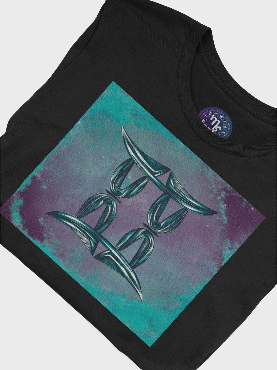 Gemini Zodiac Unisex T-Shirt - Abstract Cosmic Design, Exclusive Astrology Gift product image (7)