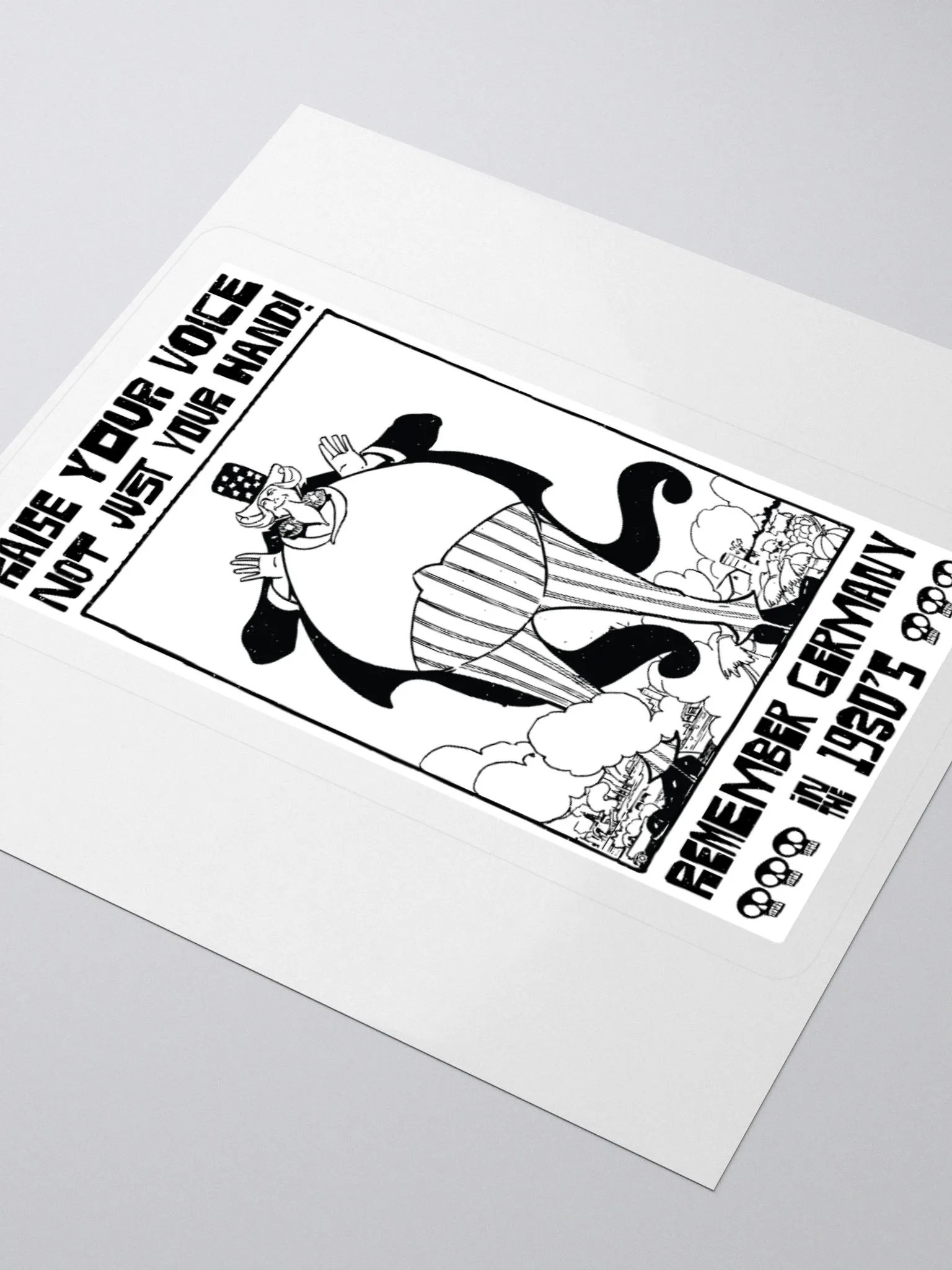 Raise Your Voice Not Your Hand Political Student Sticker product image (8)