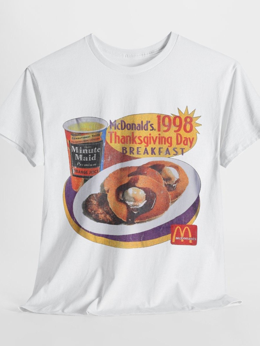 Vintage 1998 Mickey Ds Thanksgiving Unisex Tee Shirt product image (1)