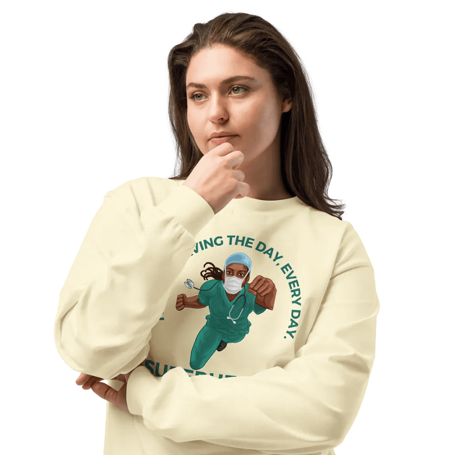 Superhero Nurse Long Sleeve Shirt product image (8)