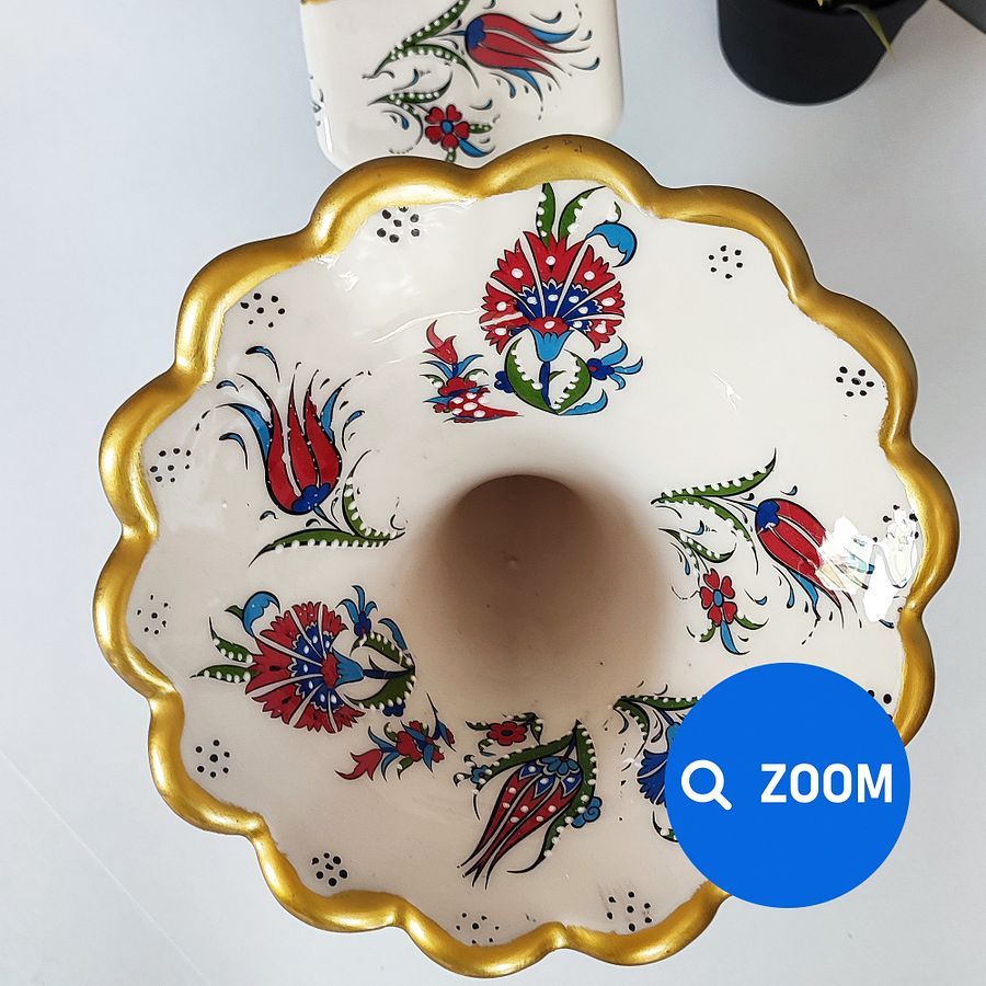 Handmade Ceramic Gramophone Speaker, Amplifier, Sound Bomb — handmade pottery product image (7)