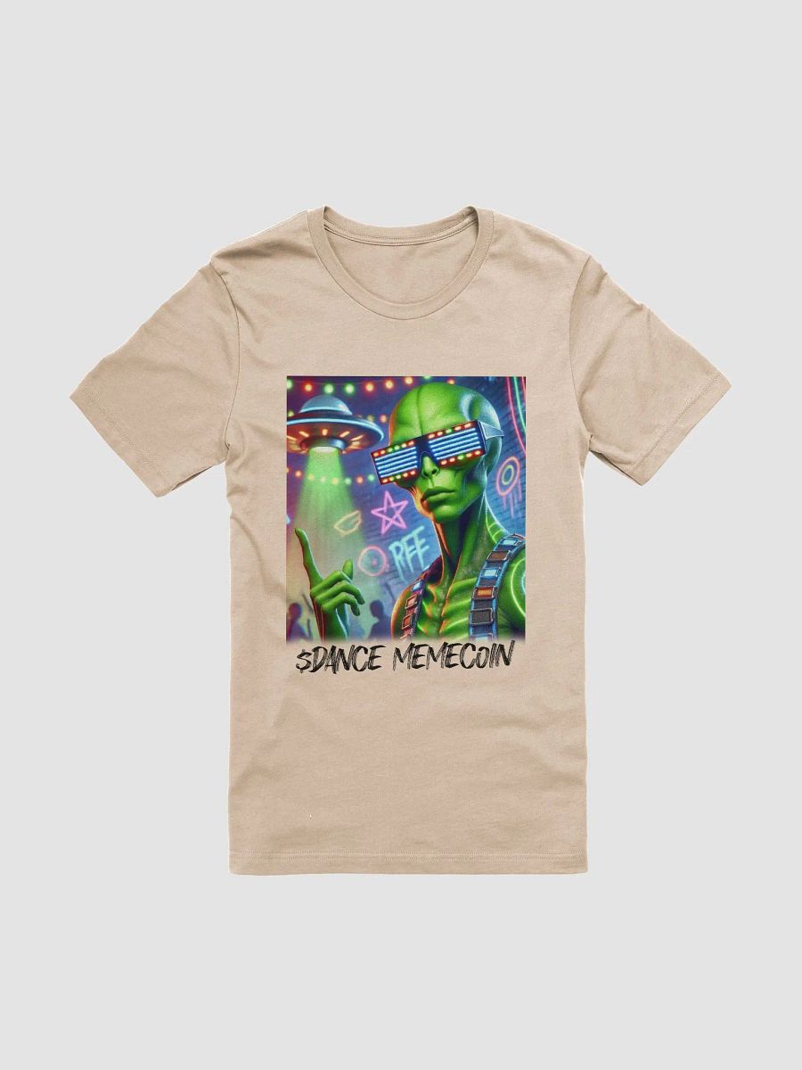COOLEST ALIEN - DANCE MEMECOIN - PREMIUM TEE - TAN product image (5)