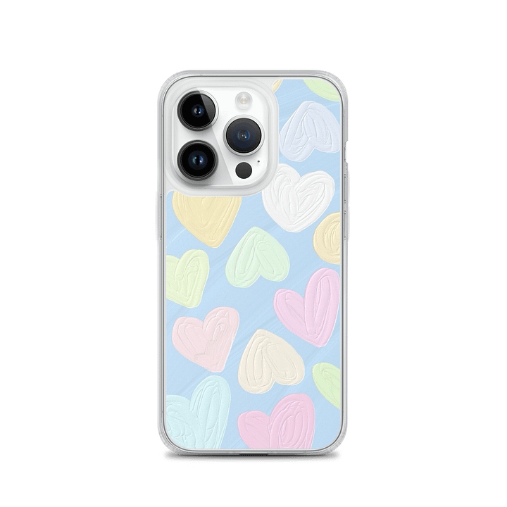 Pastel Hearts iPhone Case product image (3)