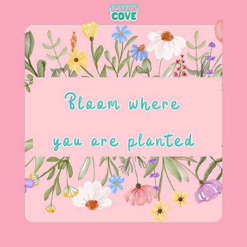 Sometimes we can’t choose where we end up and don’t have other choices so we have to do our best. And show how much we can bl...