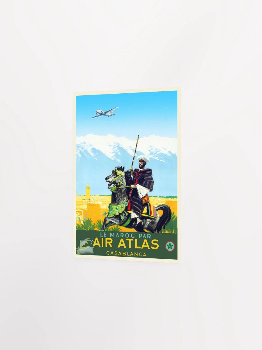 Morocco, Air Atlas, 1950s — retro travel poster, vintage travel print product image (8)