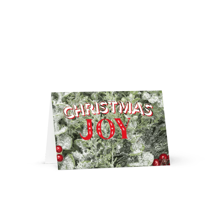 Festive Holly Christmas Joy Greeting Card product image (1)