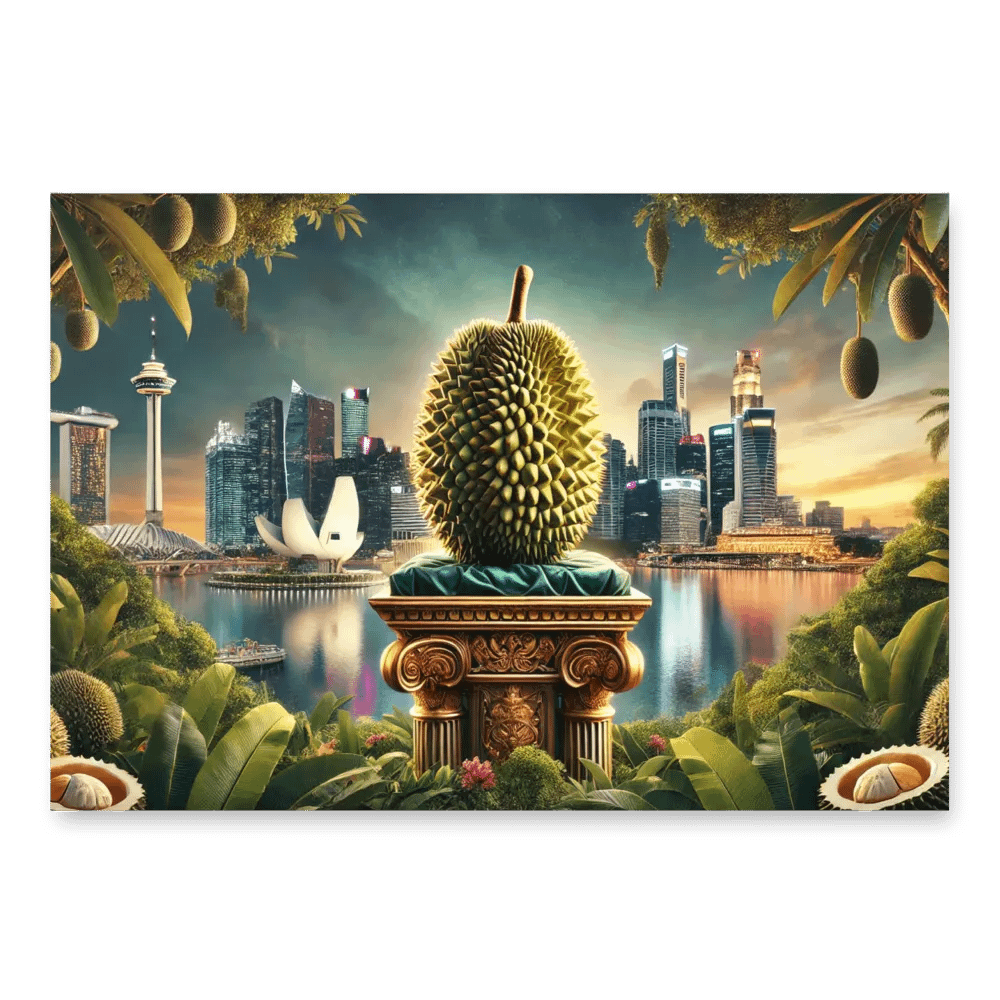Durian facing Marina Bay Wrapping Paper product image (1)
