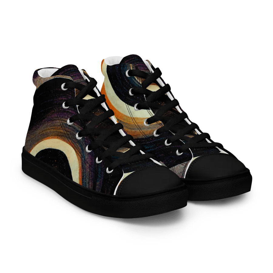 Retro Rings Women's canvas High Tops product image (8)
