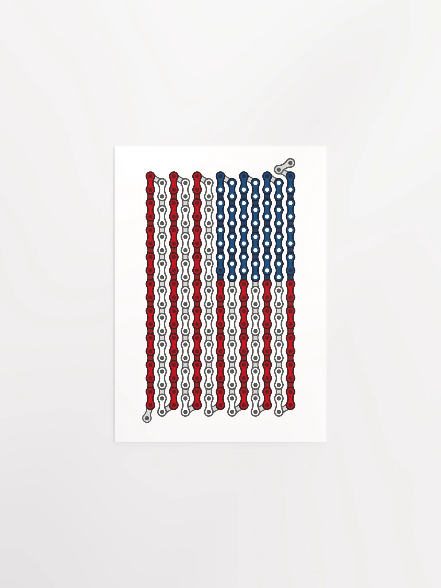 USA 50 States Bike Chain Flag Poster product image (3)