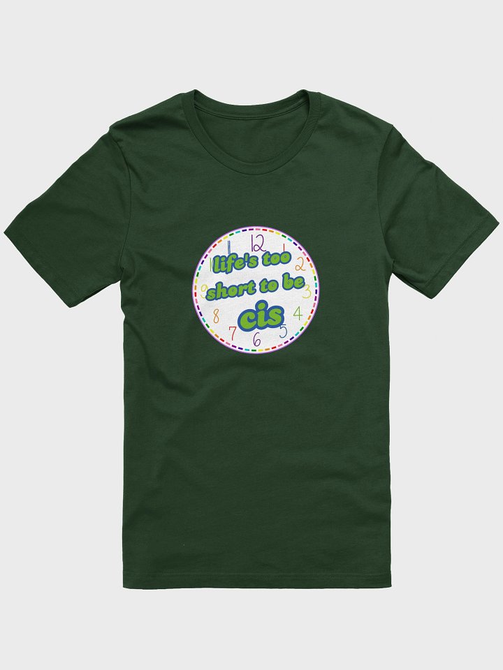 life's too short to be cis queer t-shirt product image (1)