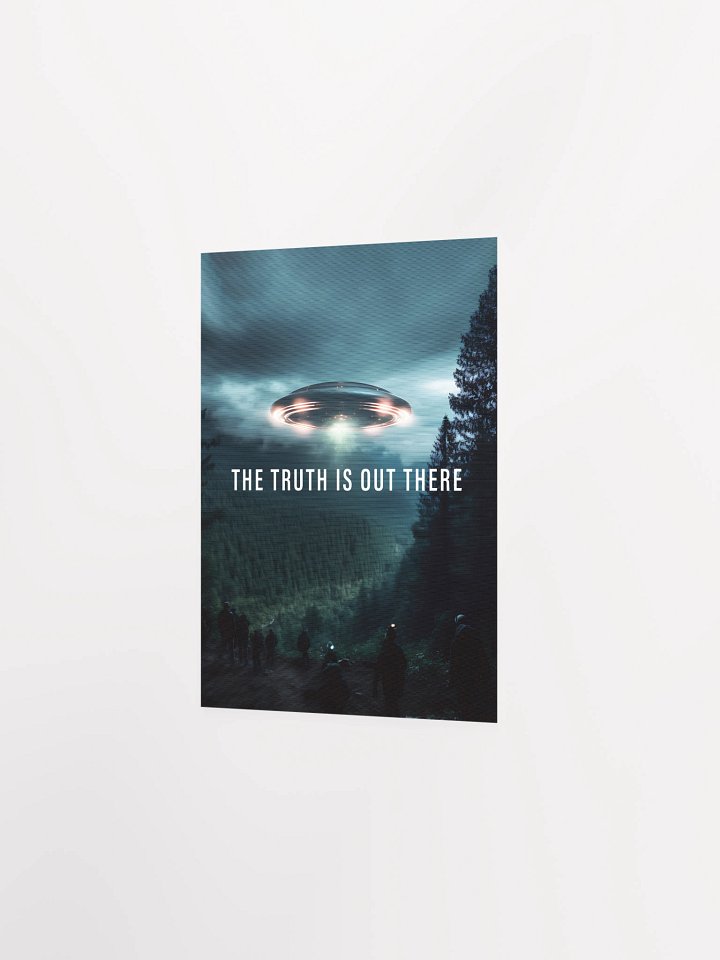 The Truth is Out There/The X-Files poster, S01E01 tagline, 1993 — sci-fi poster, movie art, I want to believe poster, space print, aliens wall decor product image (9)
