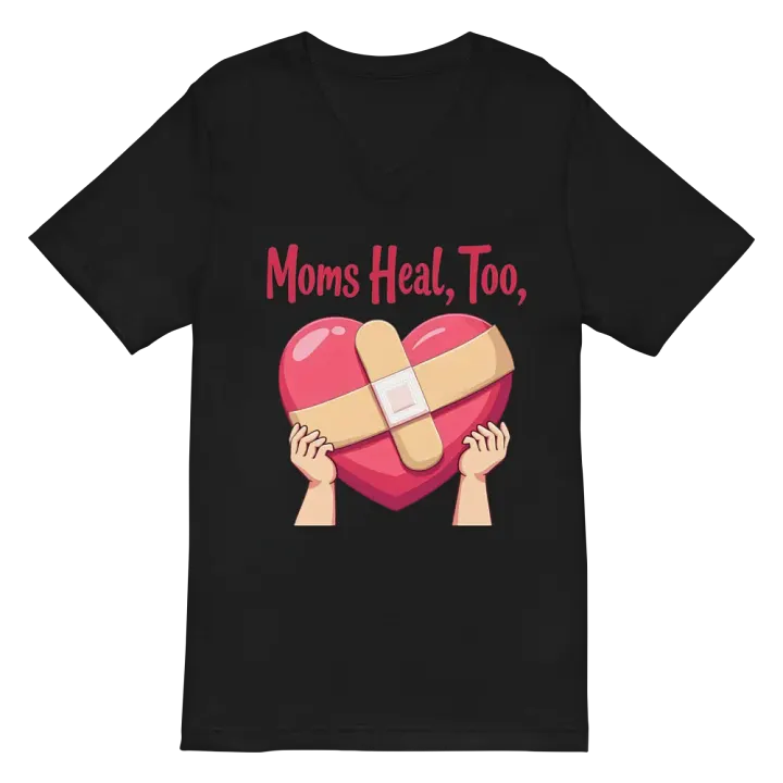 Moms Heal, Too V-Neck Tee product image (3)