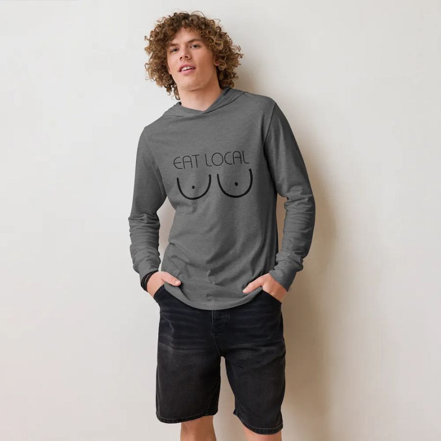 Funny Eat Local Breastfeeding Hoodie, Breastfed Baby Hoodie product image (20)
