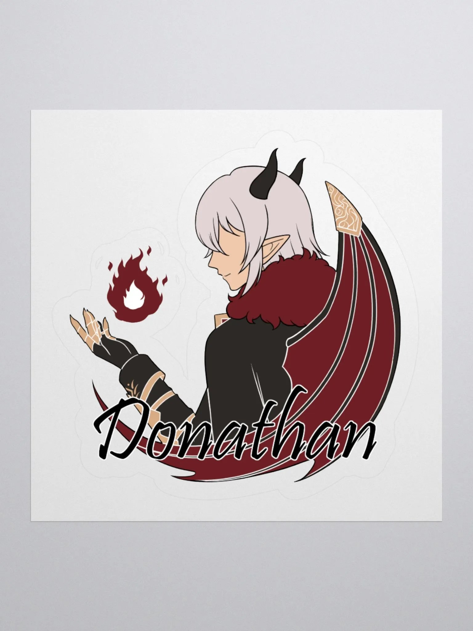 The Demon Hunter (Logo Sticker) product image (1)
