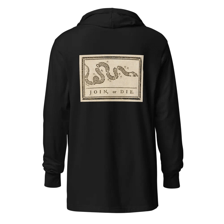 "Join or Die" Hooded Long-Sleeve Tee product image (2)