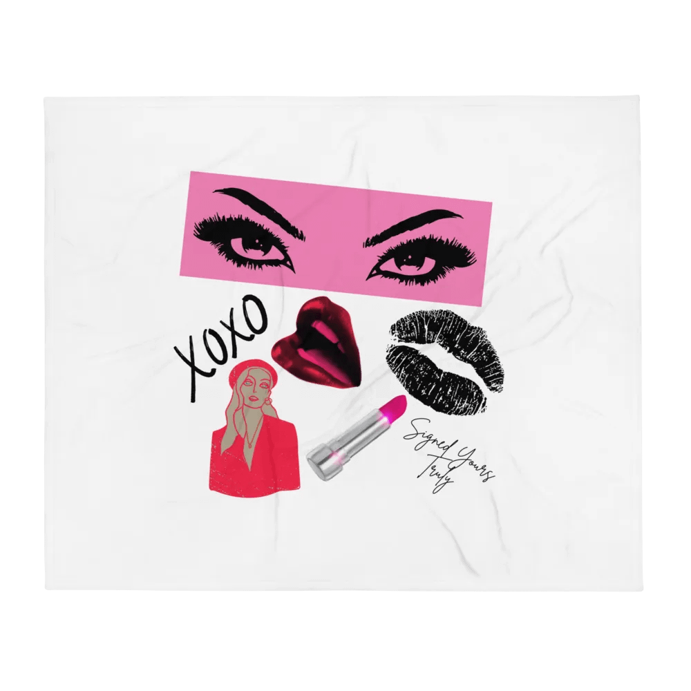 "XOXO" Collage Throw Blanket product image (1)