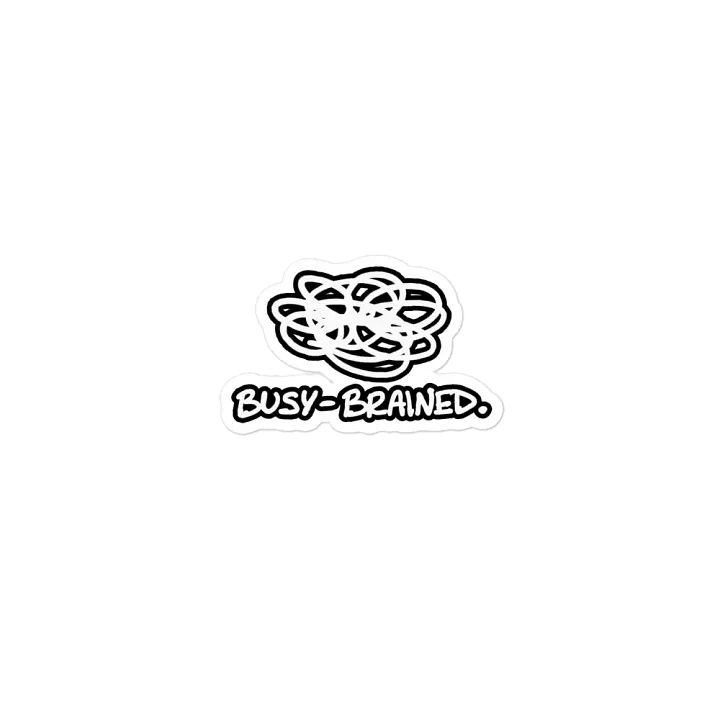 BUSY-BRAINED (lined design) magnet product image (1)