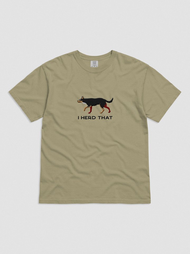 I Herd That T-Shirt(Embroidered) of an Australian Kelpie(Black & Tan) product image (11)