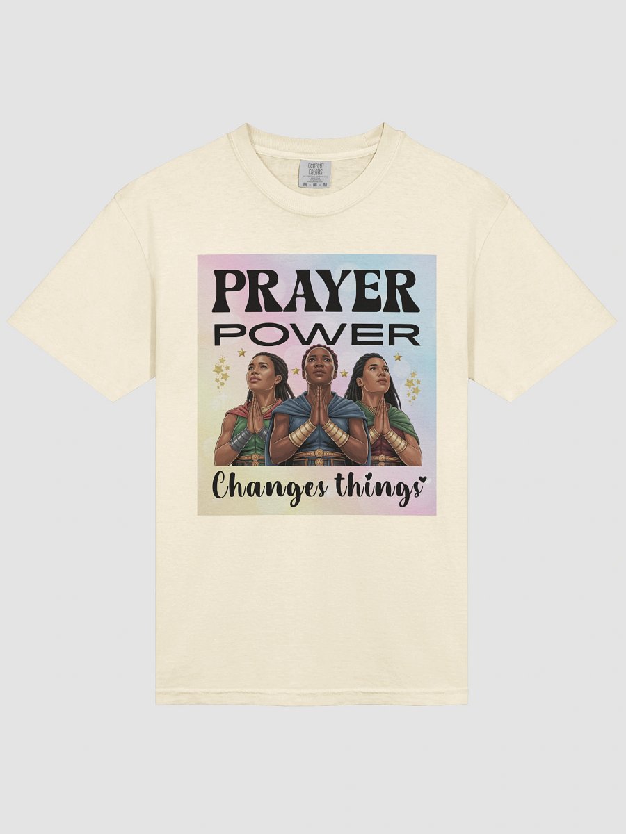 Prayer Power, Changes Things Christian Comfort Colors Unisex T-Shirt. product image (3)