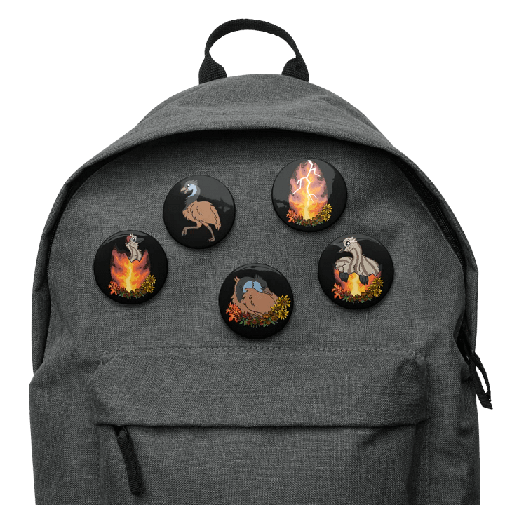 RAWR Ember Pins - Large Black product image (2)