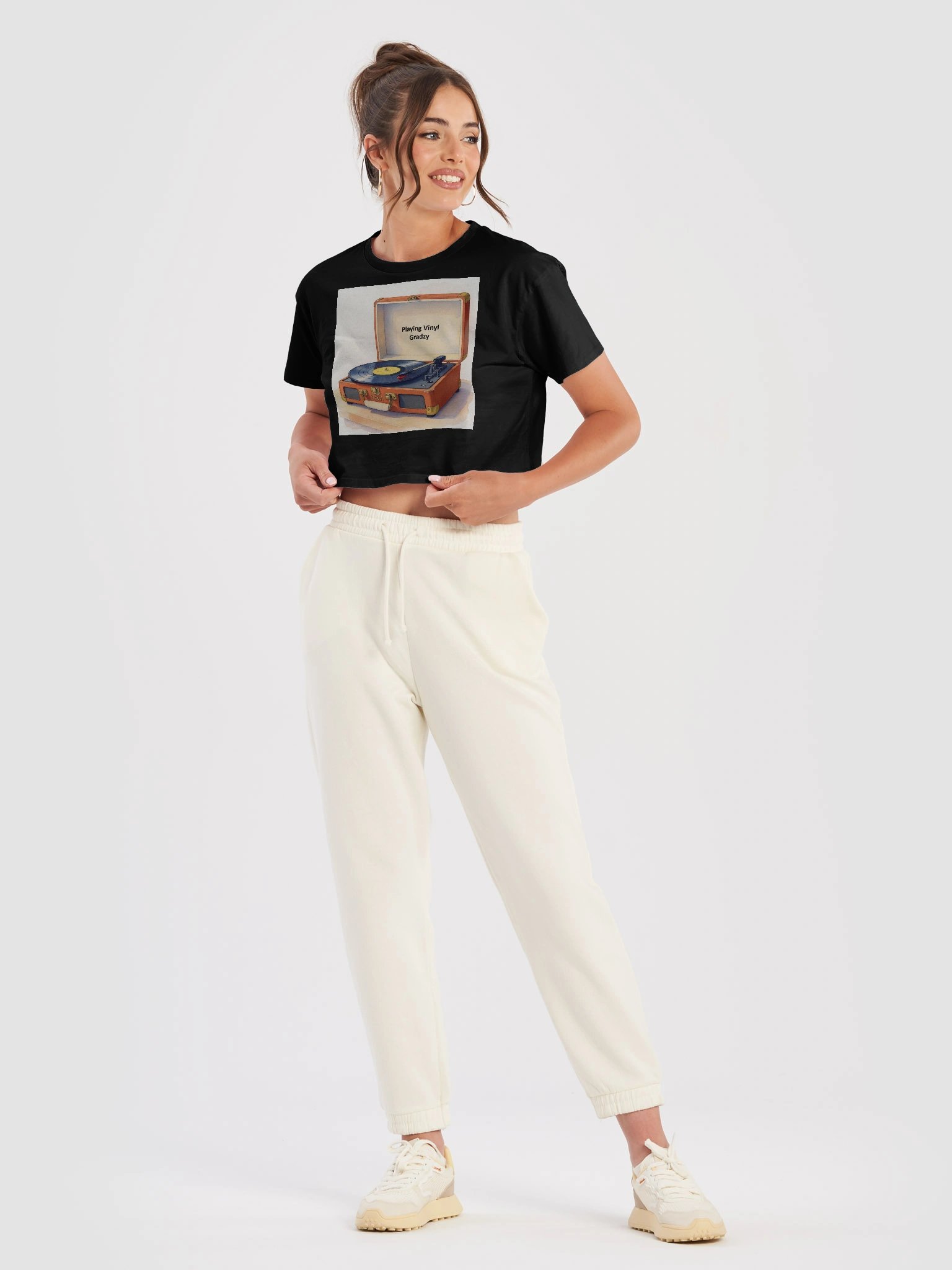 'Playing Vinyl' Crop Top product image (3)