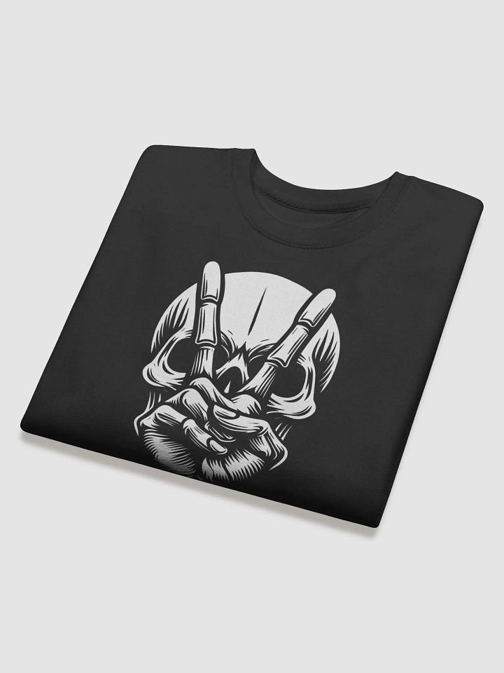 Skull Soundwaves Premium Sweatshirt | AI Design peace skull image product image (1)