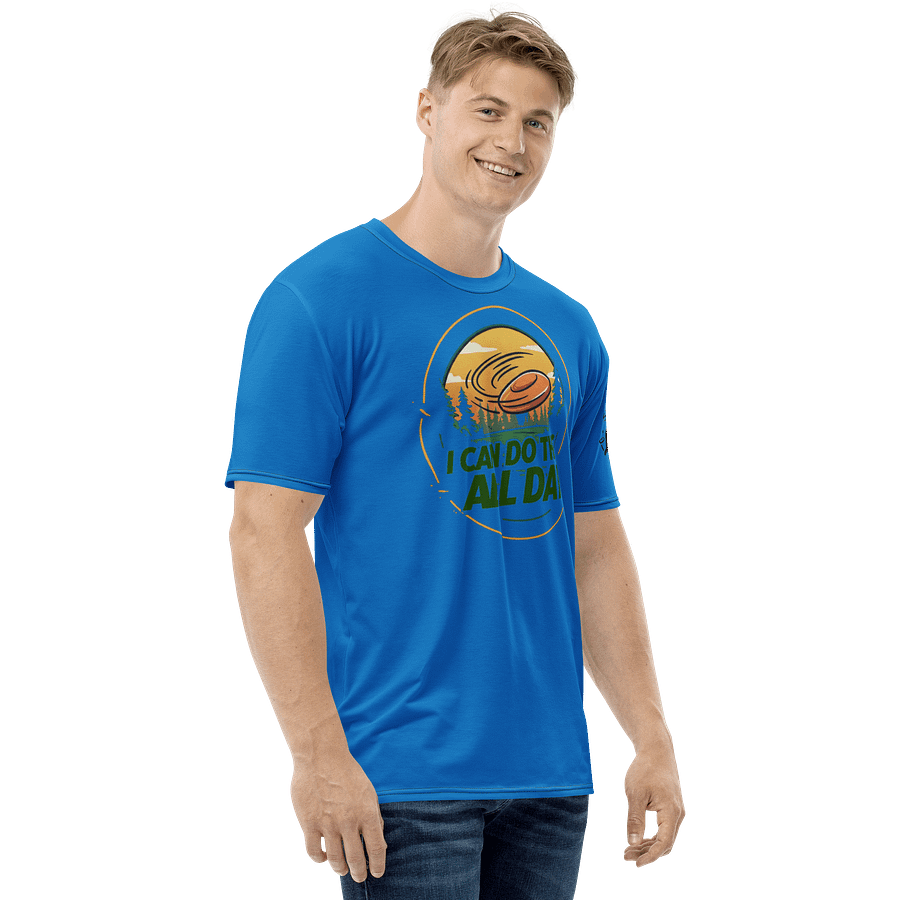 Fancy Lads Men's Blue T-Shirt "I Can Do This All Day" product image (5)