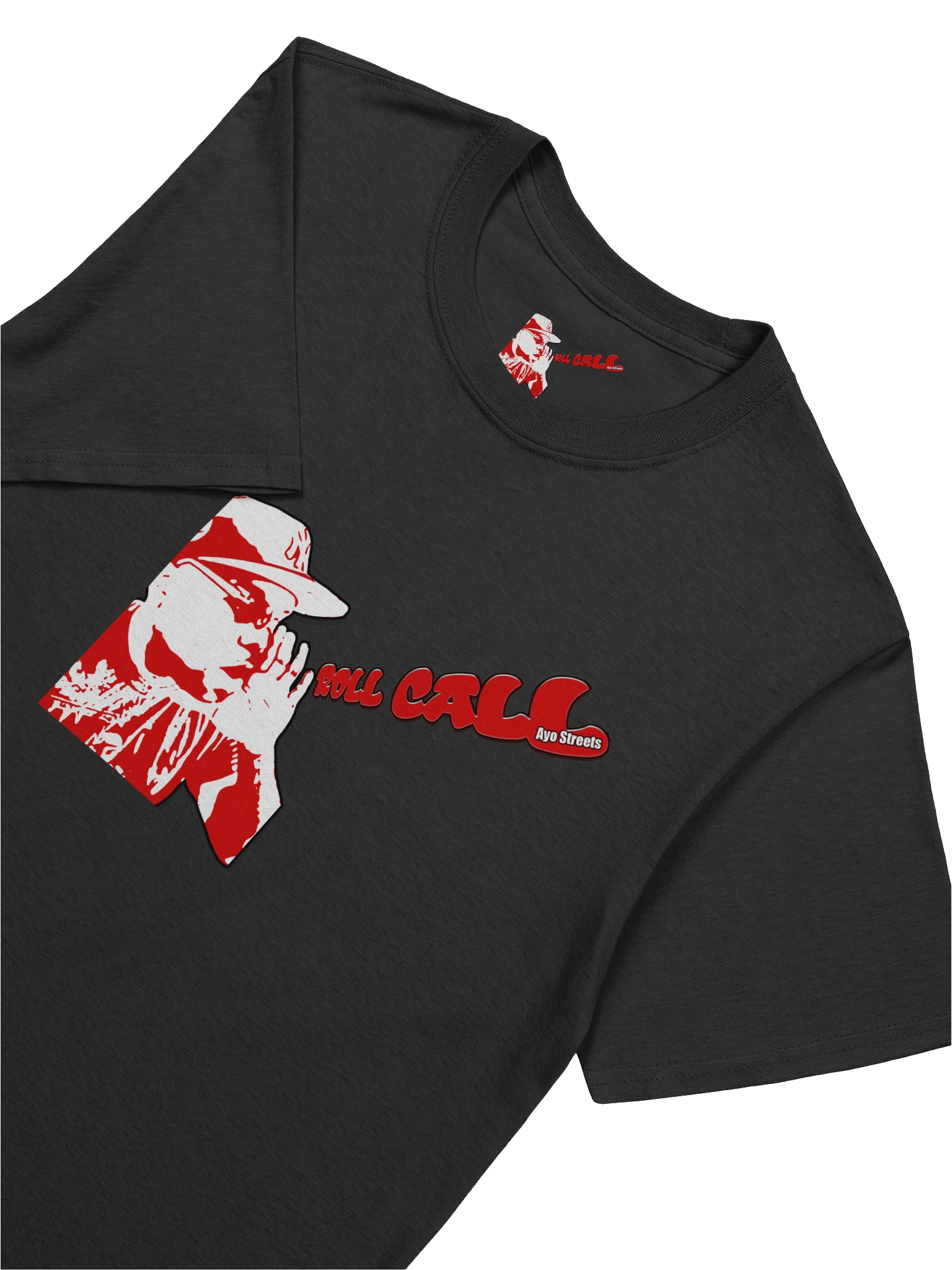 Roll Call Black, Red & white T-Shirt product image (7)