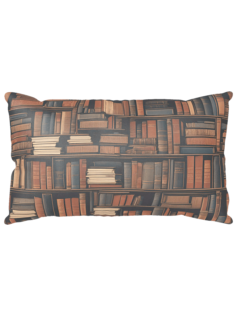 Bookshelf Pattern Books All-Over Print Pillow product image (5)