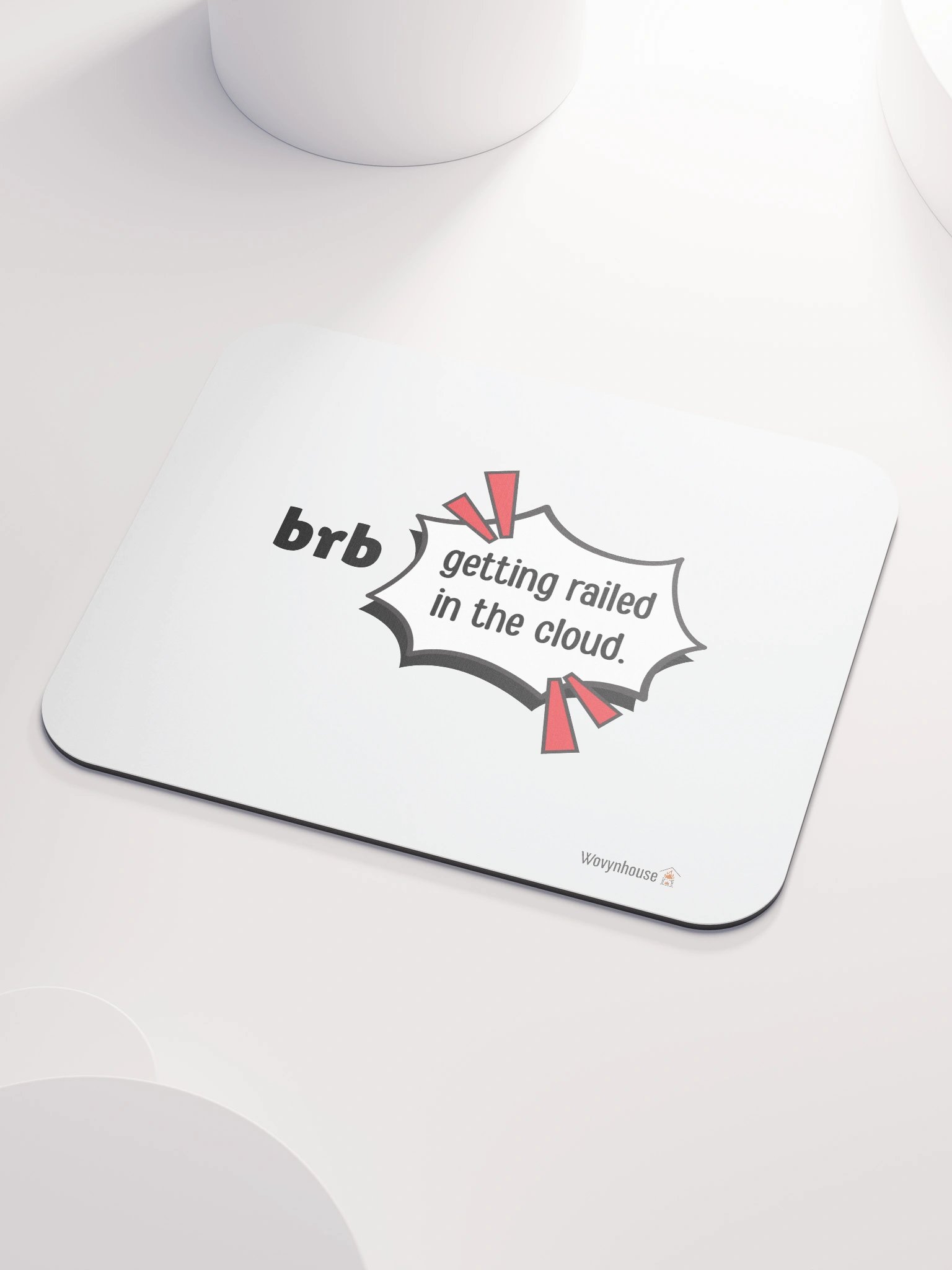 brb: Getting Railed in the Cloud Mouse Pad product image (3)