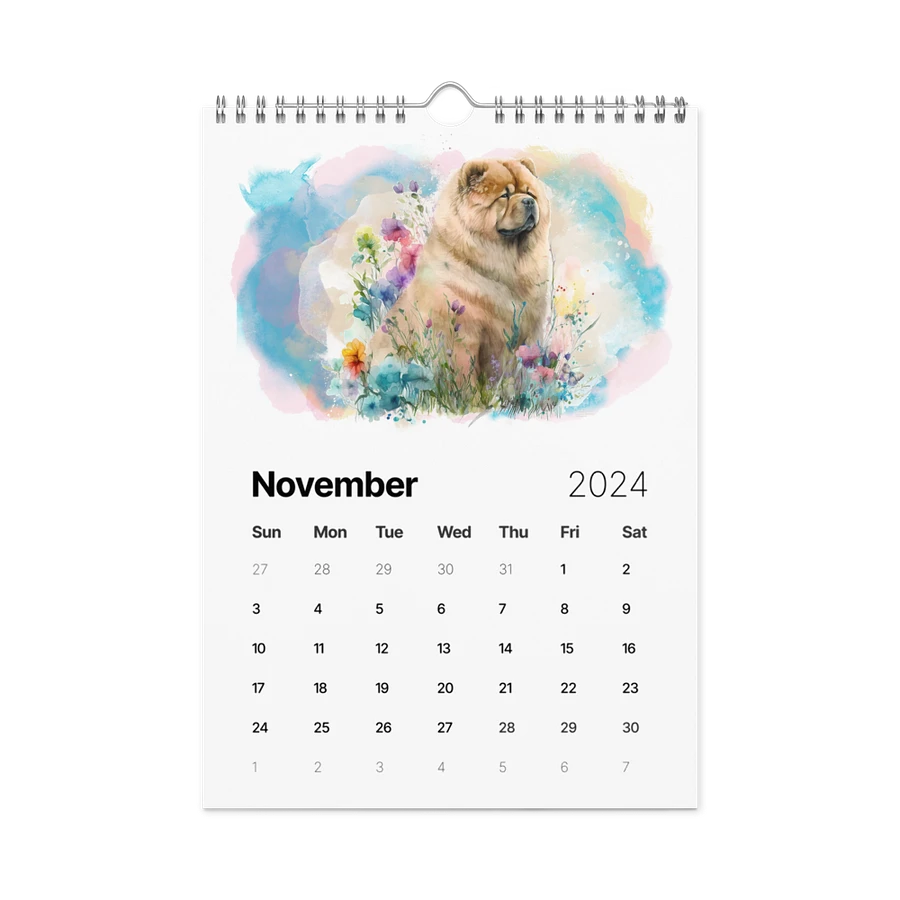 Watercolor Dogs 2024 Wall Calendar, 12 Months, Version 2 product image (16)